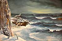 Lord Ashburton Shipwreck Painting